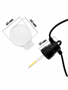 Гирлянда уличная светодиодная 20 лампочек 10м Огонёк OG-LDG24